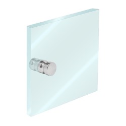 Perilla para puerta de cristal 30 x 30 cromo K-247 Axcent