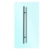 Jaladera tipo "H" 120 cm negra para puertas de cristal SH120N Axcent