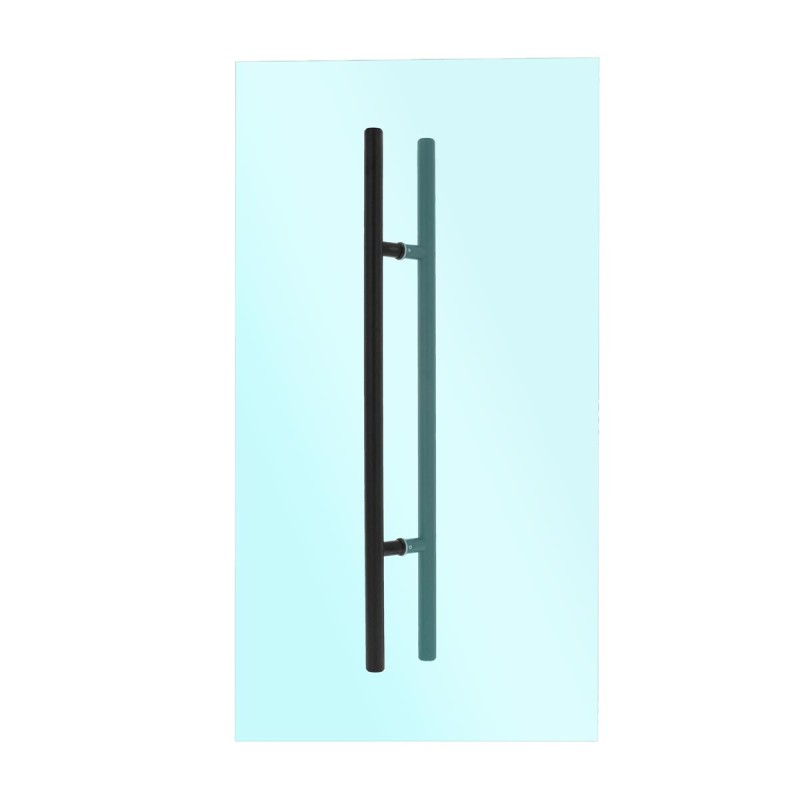 Jaladera tipo "H" negra 90 cm para puertas de cristal SH090N Axcent