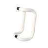 Jaladera tubular blanca para puerta de vidrio 2201 Herralum