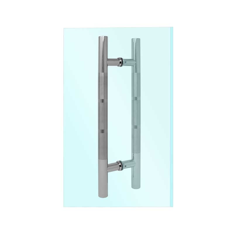Jaladera tipo "H" para puertas de cristal BRK341A Bruken