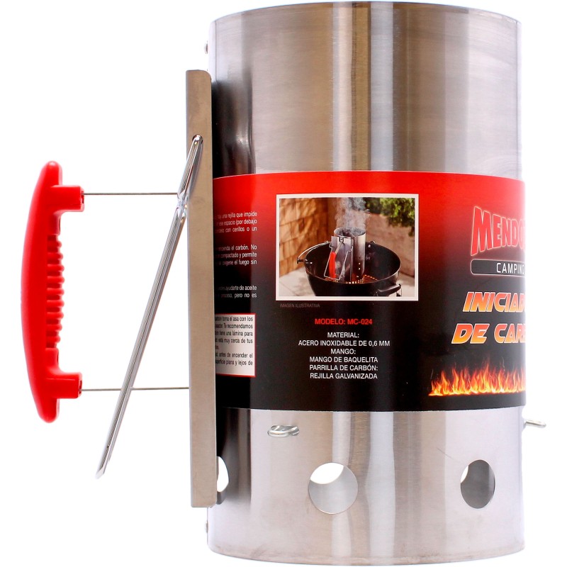 Bote Iniciador de carbon para asador MC-024 Mendoza