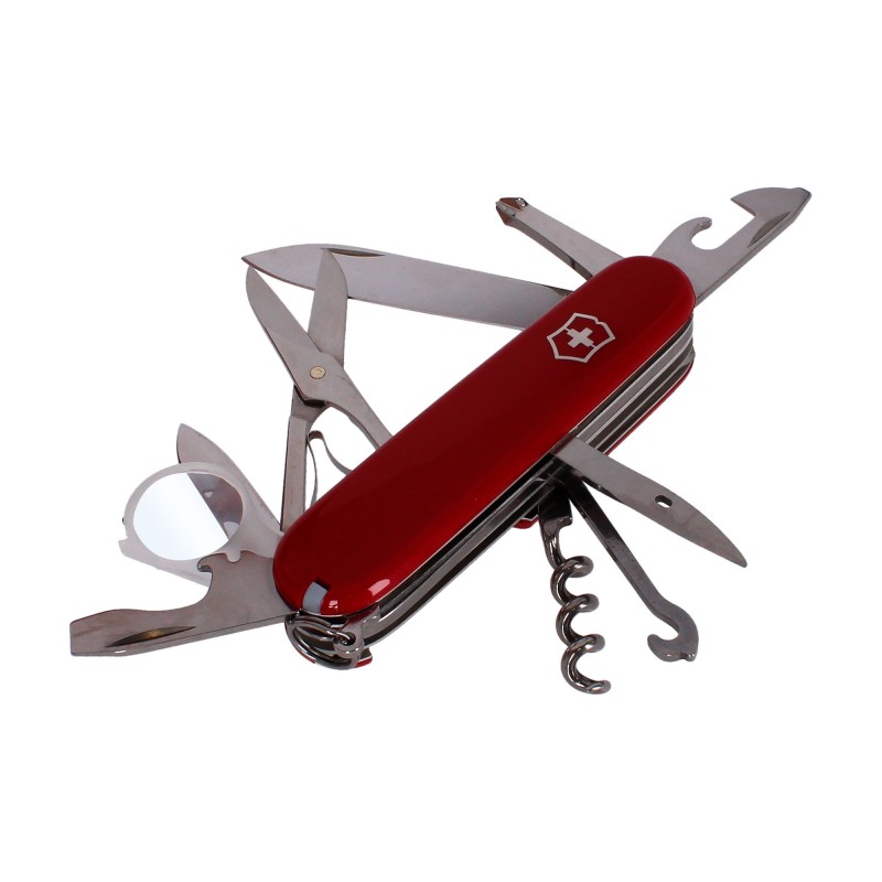 Navaja de bolsillo mediana con lupa con 16 funciones Explorer 1.6703 Victorinox
