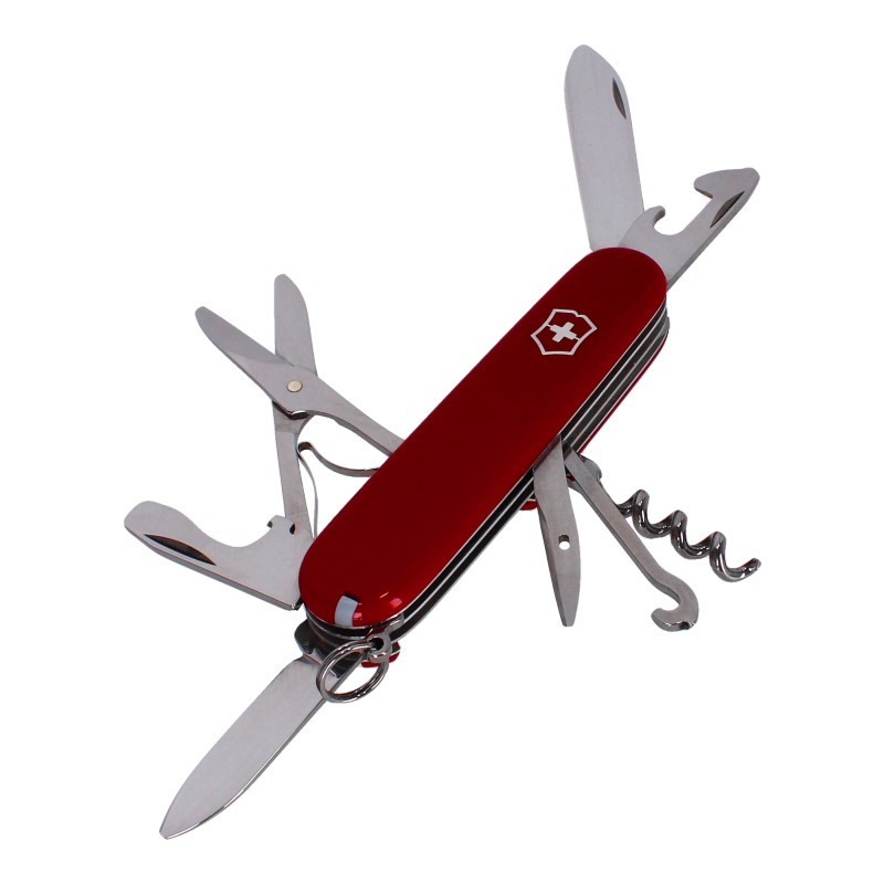 Navaja de bolsillo mediana para montañismo con 14 funciones Climber 1.3703 Victorinox