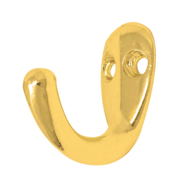 Perchero sencillo latonado 1019 Lusar