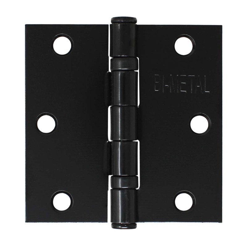 Bisagra arquitectónica con balero 3" x 3" Negro mate BM823 Bimetal