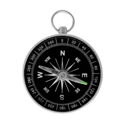 Brújula metálica con argolla 3552 Adir