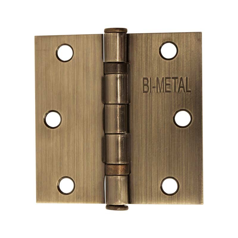 Bisagra arquitectónica con balero 3" latón antiguo Bimetal