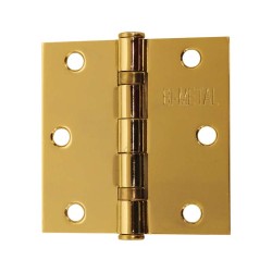 Bisagra arquitectónica con balero 3" latón brillante Bimetal