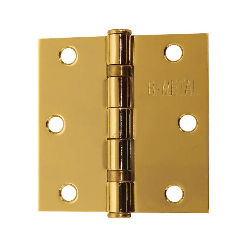 Bisagra arquitectónica con balero 3" latón brillante Bimetal