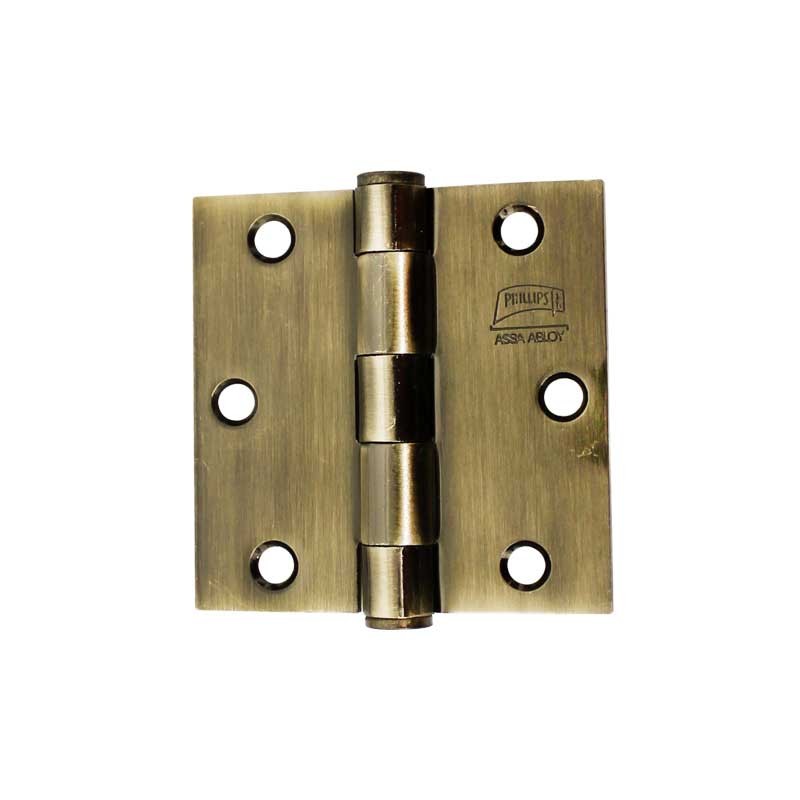 Bisagra arquitectónica 3 1/2" latón antiguo 635 Phillips