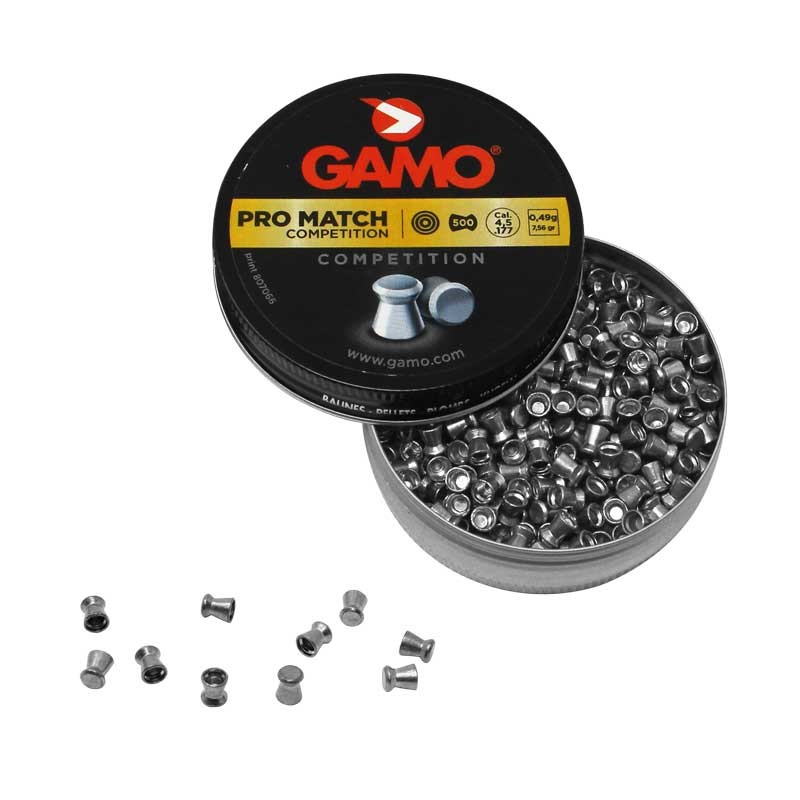 Diabolo calibre 4.5 con 500 piezas Pro Match Gamo