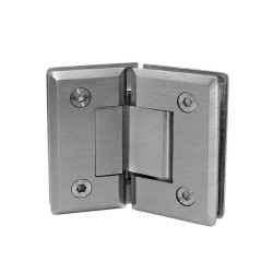 Bisagra para baño vidrio a vidrio a 135° cromo BRK716 Bruken