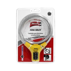 Cable candado de combinación amarillo 3469 Phillips