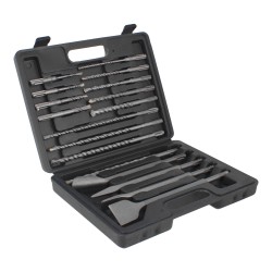 Juego de brocas y cinceles SDS PLUS 17 piezas 12565 Adir