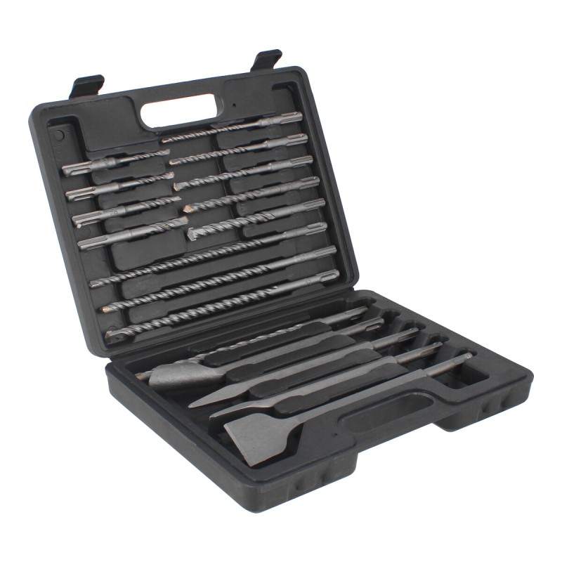 Juego de brocas y cinceles SDS PLUS 17 piezas 12565 Adir