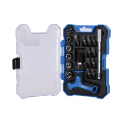 Mini Kit de matraca en "T" y puntas 18 piezas MRK-018 RORK