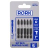 Juego de puntas Phillips PH2 de 2" 5 piezas MRK-009 RORK