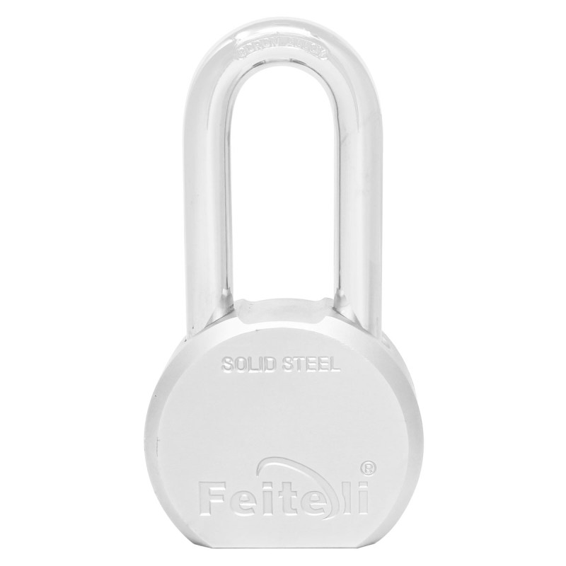Candado de acero macizo gancho largo 65 mm de máxima seguridad R930 Feiteli