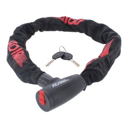 Candado metálico con cadena forrada de 90 cm 10508 Adir