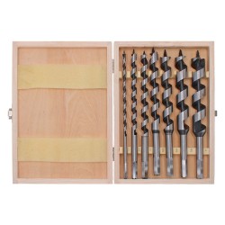 Juego de brocas tipo gusano para madera 7 piezas