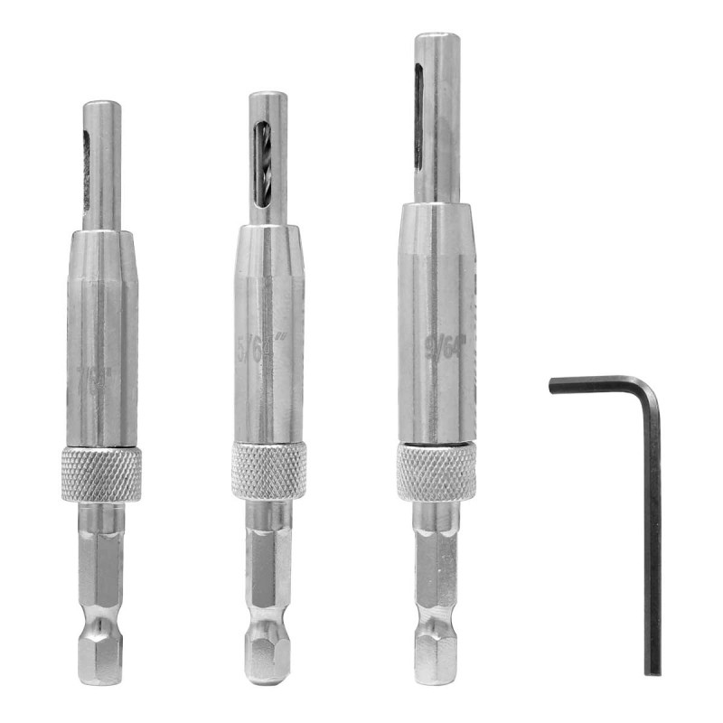 Bisagra broca centro 3 piezas