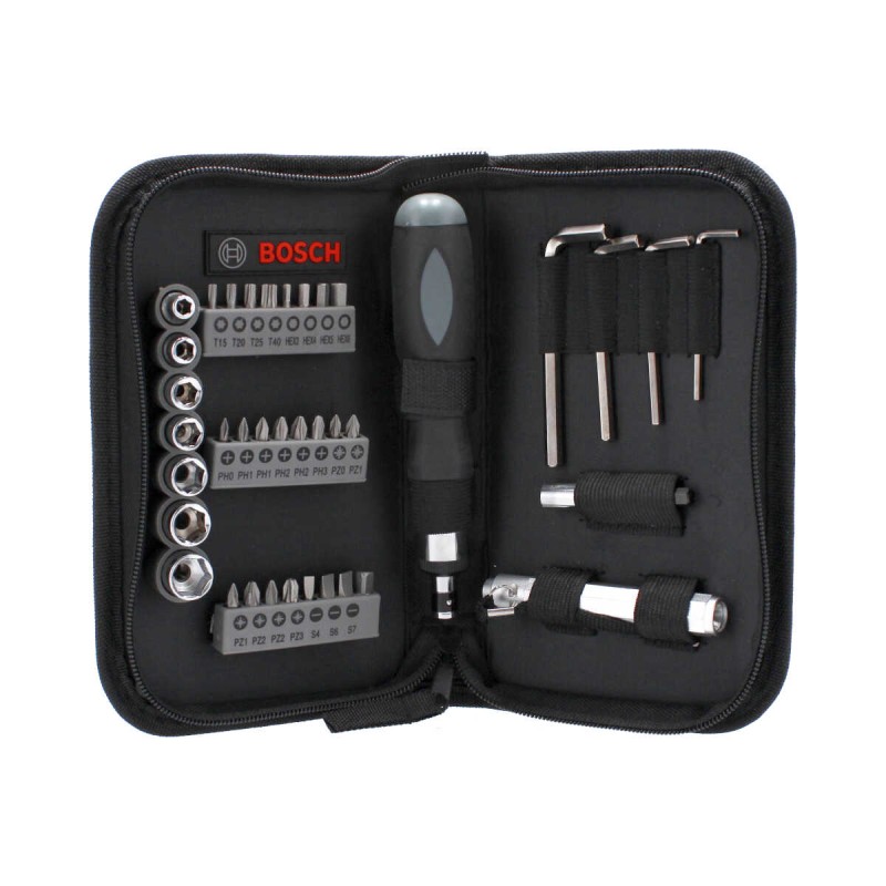 Juego de puntas + linterna 38 piezas 2 607 017 511 Bosch