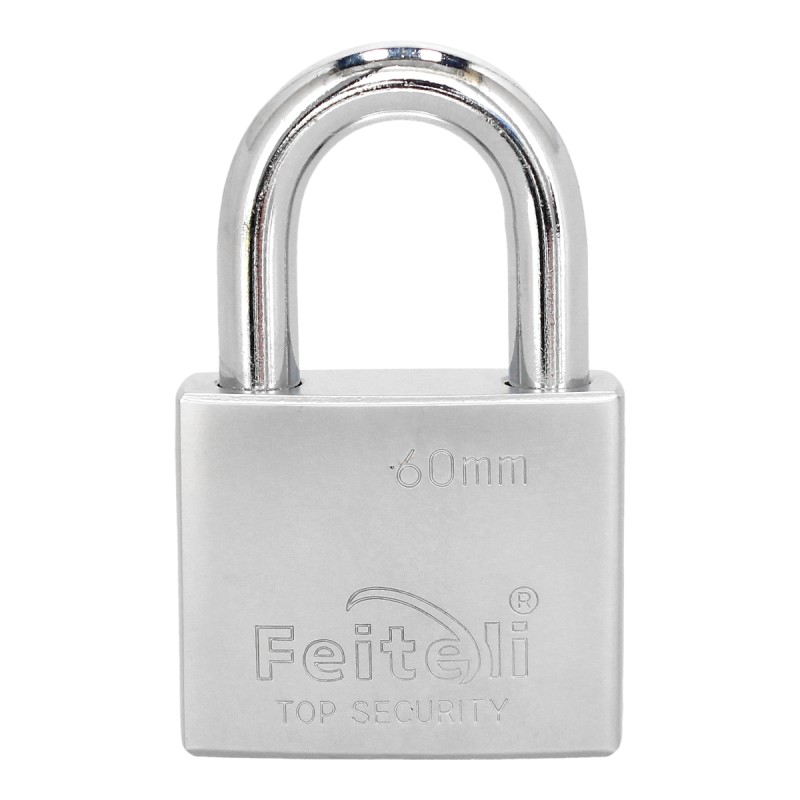 Candado de hierro solido gancho corto 60 mm B5-60MM Feiteli