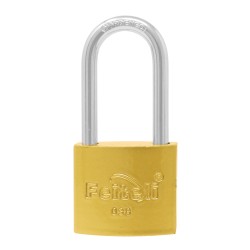 Candado de hierro gancho largo dorado E4L 38 mm Feiteli