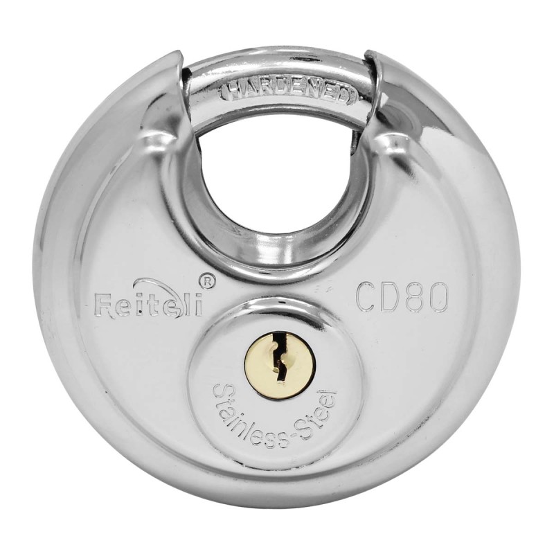 Candado circular acero inoxidable 80 mm CD80 Feiteli