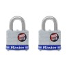 Juego de 2 candados laminados gancho corto 19 mm 3ESPT Master Lock