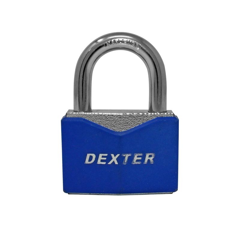Candado metálico azul gancho corto 50 mm 16952 Dexter