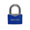 Candado metálico azul gancho corto 50 mm 16952 Dexter