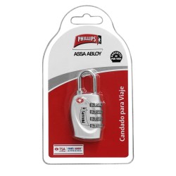 Candado de combinación para Viajes TSAM4 Phillips