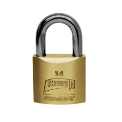 Candado gancho corto de latón macizo 14 Phillips