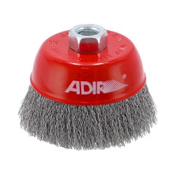 Carda de copa alambre ondulado fino 4" 10670 Adir