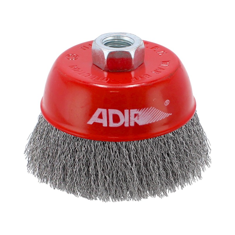 Carda de copa alambre ondulado fino 4" 10670 Adir