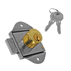 Cerradura para mueble latón brillante 32 Phillips