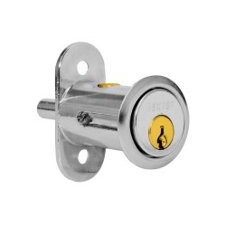 Cerradura de botón para puerta corrediza cromada 6849 Dexter