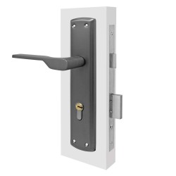 Cerradura para entrada Gris oxford 2533 / AM336 MBN Montela