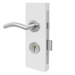 Cerradura para entrada Níquel satinado SS102 SS Montela