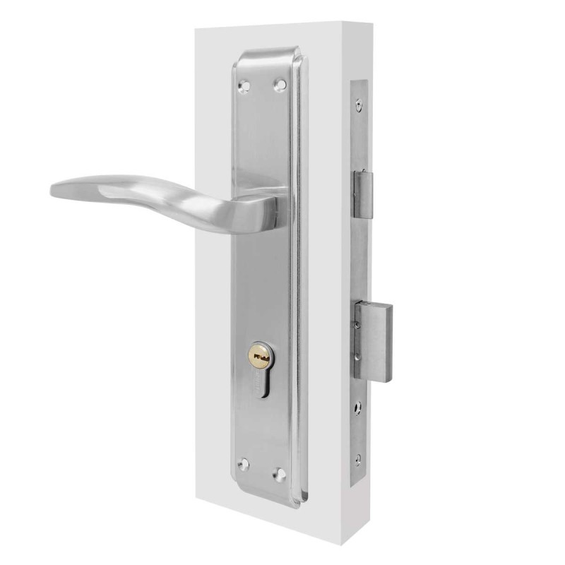 Cerradura para entrada Níquel satinado / Cromo 2550 / AM185 SN/CP Montela