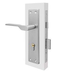 Cerradura para entrada Níquel satinado 2503 / AM336 MSN Montela