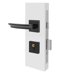 Cerradura para entrada Negro mate 5204 / AM182 BK Montela