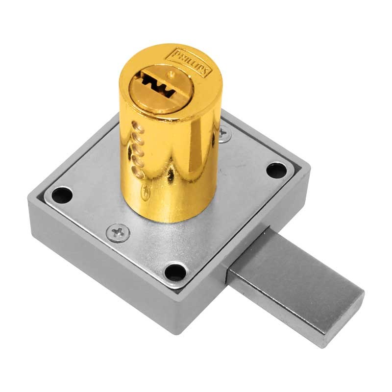 Cerradura para mueble latón 36 mm AS 250 Phillips