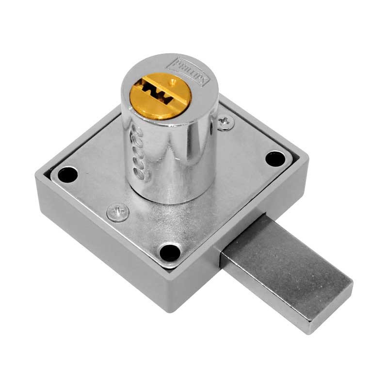 Cerradura para mueble cromo 29 mm CH AS 250 Phillips