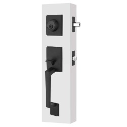 Cerradura para entrada principal negra Nápoles / Tampico MX6637 Phillips