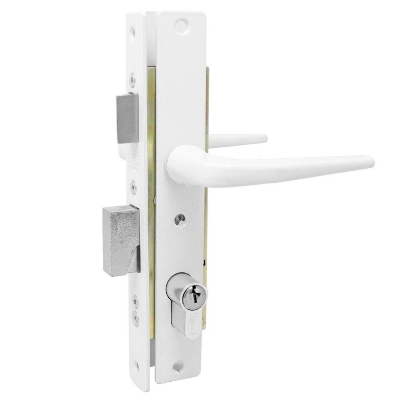 Cerradura para puerta residencial aluminio blanco 3060-565 Phillips