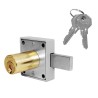 Cerradura para mueble latón brillante 36 mm 250 Phillips