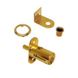 Cerradura para vitrina y closet latón brillante 200 Phillips